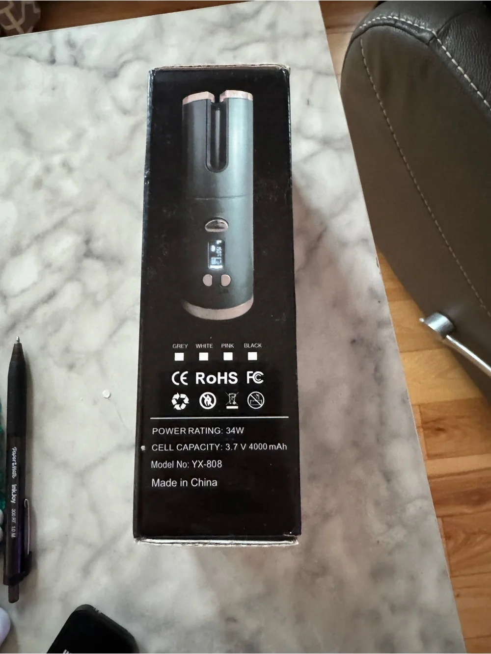 Portable Automatic Hair Curler - Pink